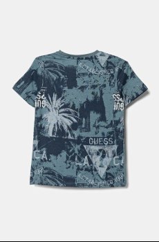 Детская хлопковая футболка Guess