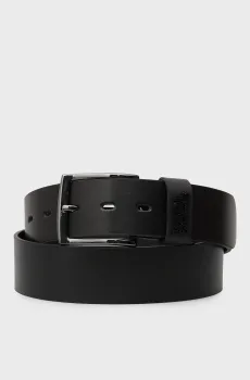 Мужской черный кожаный ремень Черный 85 Karl Lagerfeld 561431.815300;990