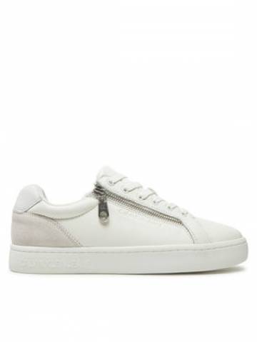 Calvin Klein Jeans Снікерcи Classic Cupsole Zip Low In YM0YM01254 Білий Calvin Klein Jeans Снікерcи Classic Cupsole Zip Low In YM0YM01254 Білий