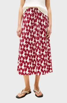 Женская юбка с узором TEXTURED MIDI BIAS Разноцветный M Tommy Hilfiger WW0WW47175