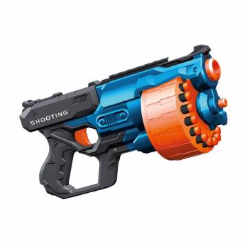 Детский пистолет Fast Pioneer Attack Force с барабаном и мягкими патронами, механический, 35.5*17 см, от 8 лет, 24 шт (BT323) Детский пистолет Fast Pioneer Attack Force с барабаном и мягкими патронами, механический, 35.5*17 см, от 8 лет, 24 шт (BT323)