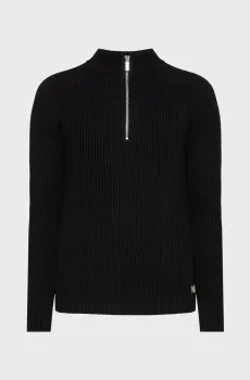 Мужская черная шерстяная кофта Черный 3XL Karl Lagerfeld 554305.655014;990