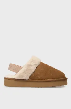 Женские рыжие замшевые клоги DISSY TAPE W Рыжий 38 Pepe Jeans PLS100001