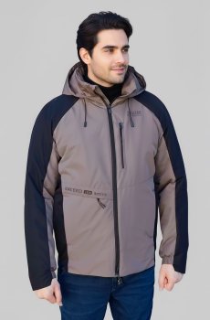 Бежевая мужская мембранная куртка RC-R1-177-beige
