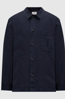 Синяя рубашка Cassandre прямого кроя