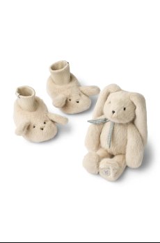 Обувь для новорождённых Liewood Basim Rabbit Baby Plush Gift Set