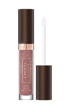 Уценка! Блиск для губ Eveline Cosmetics Choco Glamour Vinyl Gloss Lip Liquid 03 Toffe Chocolate, 4.5 мл