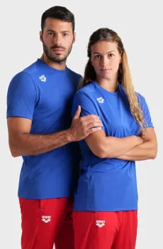 Синяя футболка TEAM T-SHIRT SOLID (унисекс) Синий L Arena 004900-800