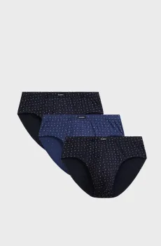 Мужские брифы с узором (3 шт) Разноцветный L Atlantic 3MP-215