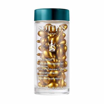 Восстанавливающая сыворотка для лица Sothys Noctuelle Renovative Micro Capsules Serum с витамином C, в капсулах, 60*0.4 мл Восстанавливающая сыворотка для лица Sothys Noctuelle Renovative Micro Capsules Serum с витамином C, в капсулах, 60*0.4 мл