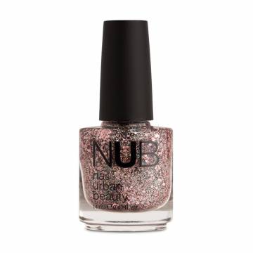 Лак для ногтей NUB Nail Polish 102 Holographic Pink Glitter, 14 мл Лак для ногтей NUB Nail Polish 102 Holographic Pink Glitter, 14 мл