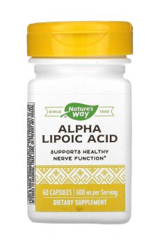 Альфа-липоевая кислота Natures Way Alpha Lipoic Acid, 60 капсул