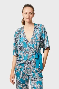 Женская голубая рубашка BARBARA Голубой XS Etam 6519731