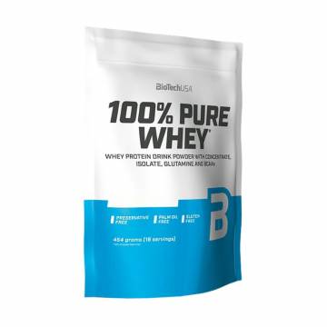 Протеин BioTech USA 100% Pure Whey Клубника, в порошке, 454 г