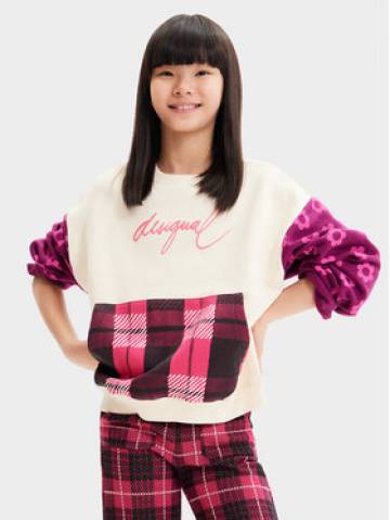 Desigual Світшот 23WGSK10 Écru Regular Fit Desigual Світшот 23WGSK10 Écru Regular Fit