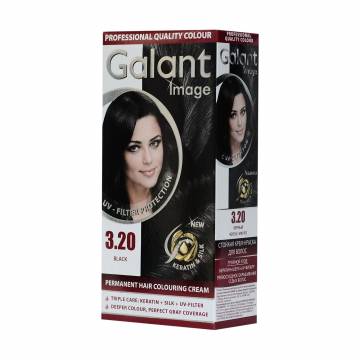 Крем-краска для волос Galant Image Permanent Hair Colouring Cream 3.20 Черный, 115 мл Крем-краска для волос Galant Image Permanent Hair Colouring Cream 3.20 Черный, 115 мл