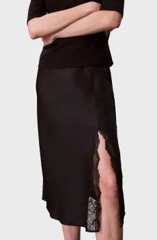 Женская черная юбка Mtt Shn Stn Черный XXS Calvin Klein LV044C672G