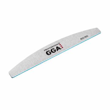 Пилка для искусственных ногтей GGA Professional 80/80 грит (полумесяц) Пилка для искусственных ногтей GGA Professional 80/80 грит (полумесяц)