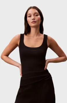 Женская черная майка VARIGATED Черный M Calvin Klein LV044F210G