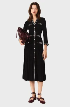 Женское черное платье Черный 36 MAJE MFPRO04442_Black