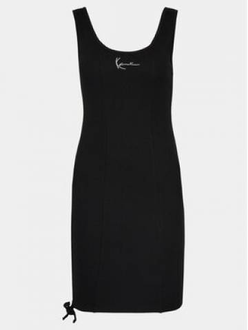 Karl Kani Літня сукня KW241-032-2 Чорний Slim Fit Karl Kani Літня сукня KW241-032-2 Чорний Slim Fit