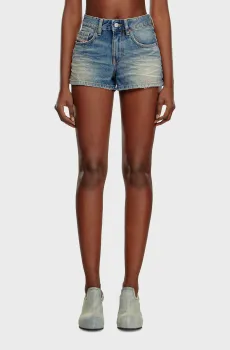Женские синие джинсовые шорты DE-YUBA CALZONCINI Синий 29 Diesel A12764 0GRDS