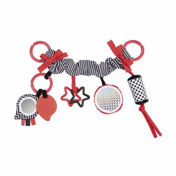 Плюшевая подвеска-погремушка на коляску Canpol Babies Sensory Toys, с рождения, красная (68/071_red) Плюшевая подвеска-погремушка на коляску Canpol Babies Sensory Toys, с рождения, красная (68/071_red)
