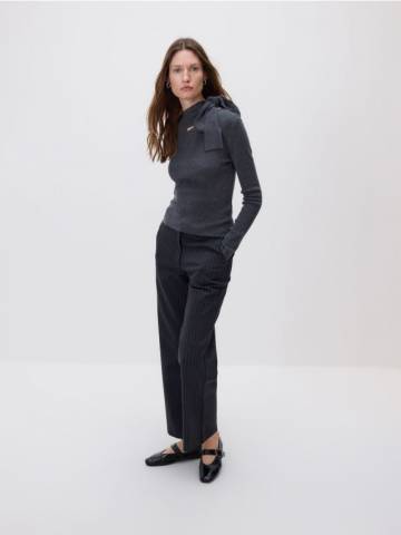 Reserved - LADIES` SWEATER - темно-сірий - 191HI-90M