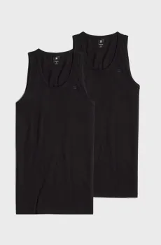 Мужская черная майка (2 шт) Base Черный S G-Star RAW D25476,3310