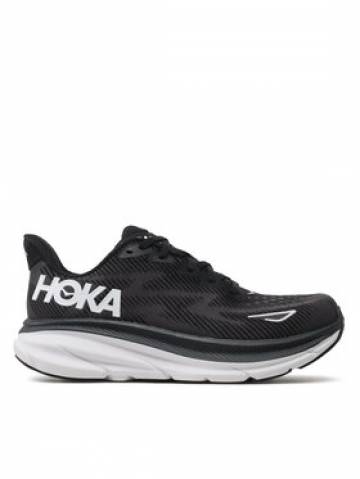 Hoka Взуття для бігу Clifton 9 Wide 1132211 Чорний Hoka Взуття для бігу Clifton 9 Wide 1132211 Чорний