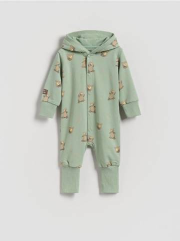 Reserved - Бавовняний комбінезон - світло-зелений - 375FP-70X