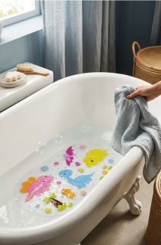 Килимок для ванної кімнати - різнобарвний