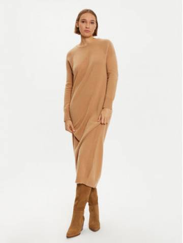 Liu Jo Трикотажна сукня WF4533 MS009 Коричневий Regular Fit Liu Jo Трикотажна сукня WF4533 MS009 Коричневий Regular Fit