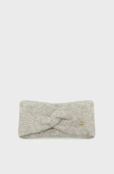 Женская серая повязка TH TIMELESS HEADBAND Серый ONESIZE Tommy Hilfiger AW0AW16635