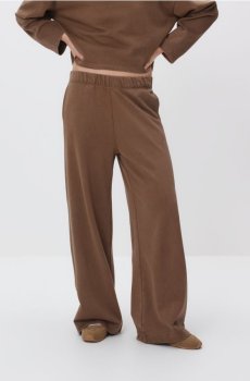 Reserved - Трикотажні штани з високим вмістом бавовни - кавовий - 917HS-84X