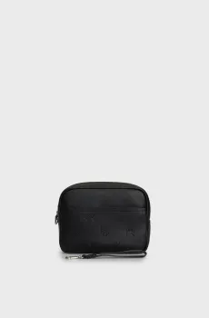 Мужской черный несессер AOP EMBOSS ZIP POUCH Черный ONESIZE Calvin Klein K50K512589