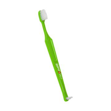 Детская зубная щетка Paro Swiss Kids M27, средней жесткости, салатовая, 1 шт (в полиэтиленовой упаковке) Детская зубная щетка Paro Swiss Kids M27, средней жесткости, салатовая, 1 шт (в полиэтиленовой упаковке)