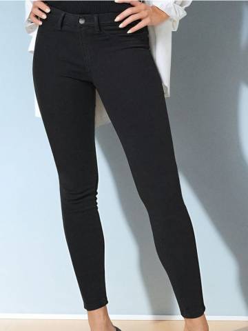 Джинси skinny з середньою посадкою - чорний Джинси skinny з середньою посадкою - чорний