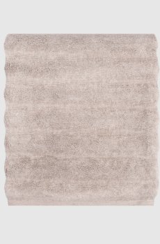 Бежевое махровое полотенце для ванной ASH RIBBED