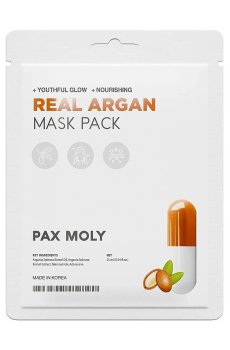 Тканевая маска для лица Pax Moly Real Argan Mask Pack с аргановым маслом, 25 мл