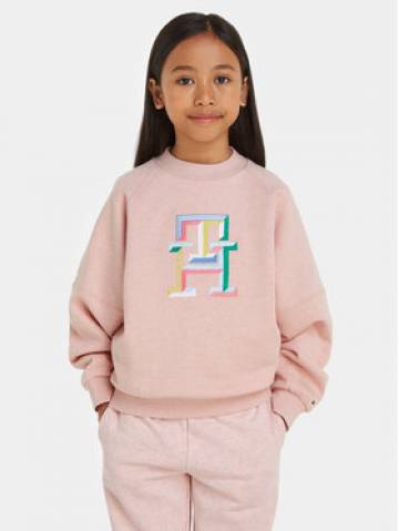Tommy Hilfiger Світшот Monogram KG0KG07885 Рожевий Regular Fit Tommy Hilfiger Світшот Monogram KG0KG07885 Рожевий Regular Fit