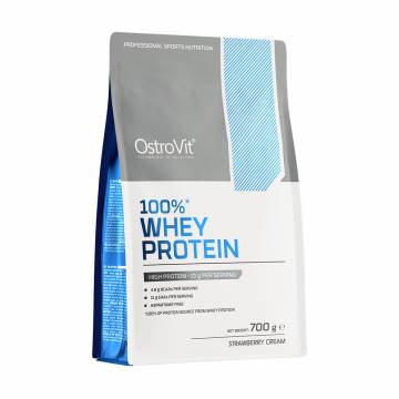 Протеин OstroVit 100% Whey Protein со вкусом сливочной клубники, в порошке, 700 г