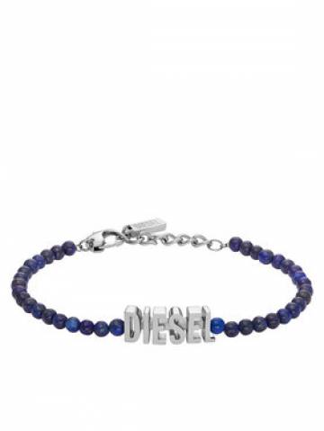 Diesel Браслет Blue Agate Beaded Bracelet DX1544040 Голубий Diesel Браслет Blue Agate Beaded Bracelet DX1544040 Голубий
