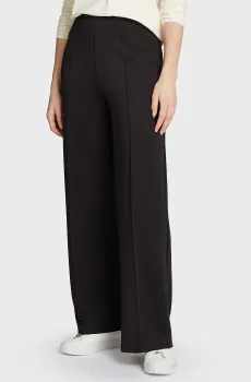 Женские черные брюки TECHNICAL KNIT WIDE LEG Черный 32 Calvin Klein K20K207647