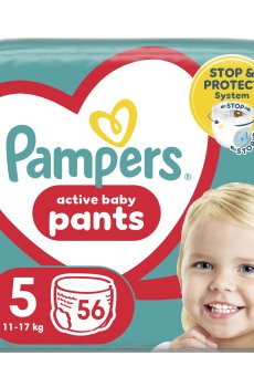 Подгузники-трусики Pampers Active Baby Pants размер 5 (11-17 кг), 56 шт