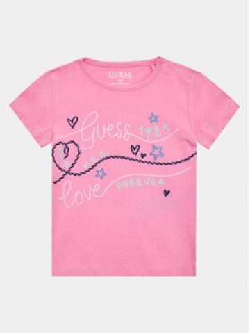 Guess Футболка A3GI02 K6YW1 Рожевий Regular Fit Guess Футболка A3GI02 K6YW1 Рожевий Regular Fit
