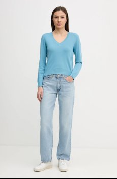 Хлопковый свитер United Colors of Benetton