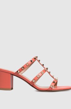 Розовые мюли Rockstud