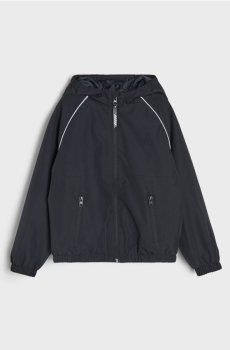 Спортивна куртка з капюшоном і світловідбивними елементами Active - чорний