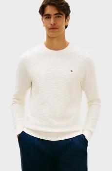 Мужской белый джемпер SEASONAL STRUCTURE Белый L Tommy Hilfiger MW0MW41643
